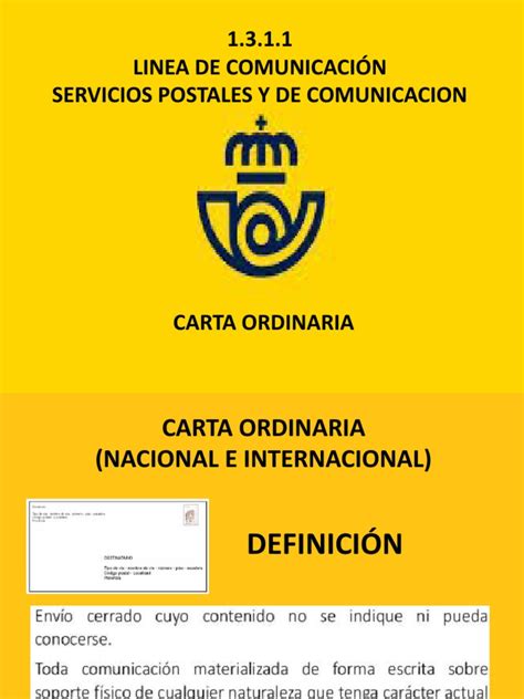 carta ordinaria correos|Preparación – Carta Digital